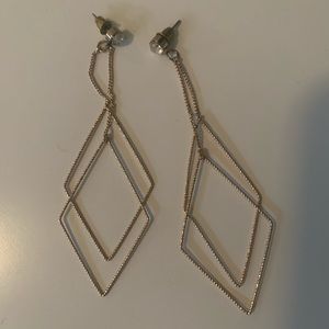 Gold dangle earrings